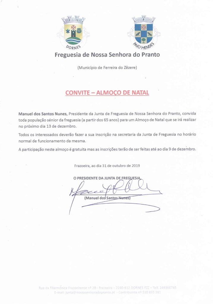 Convite à População