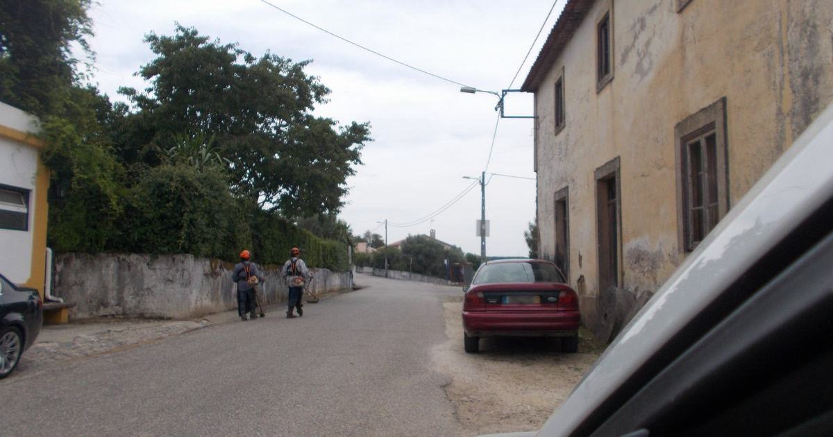 Limpeza das ruas e o corte de ervas na freguesia