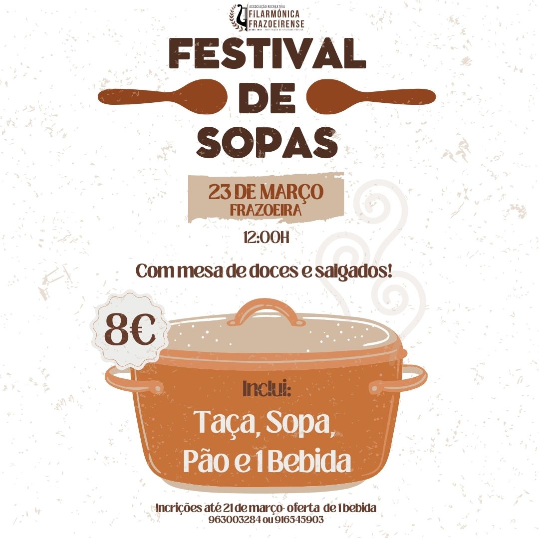 Festival de Sopas na Frazoeira – 23 de março